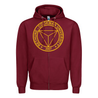 Burgundy bethune cookman Zipper Hoodie - linhVisuals
