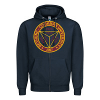 Navy bethune cookman Zipper Hoodie - linhVisuals