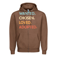 Chestnut adoption day announcement   wanted chosen loved adopted premium t shir Zipper Hoodie - linhVisuals