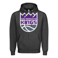 Charcoal Heather sacramento Zipper Hoodie - linhVisuals