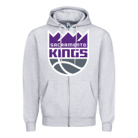 Heather Grey sacramento Zipper Hoodie - linhVisuals