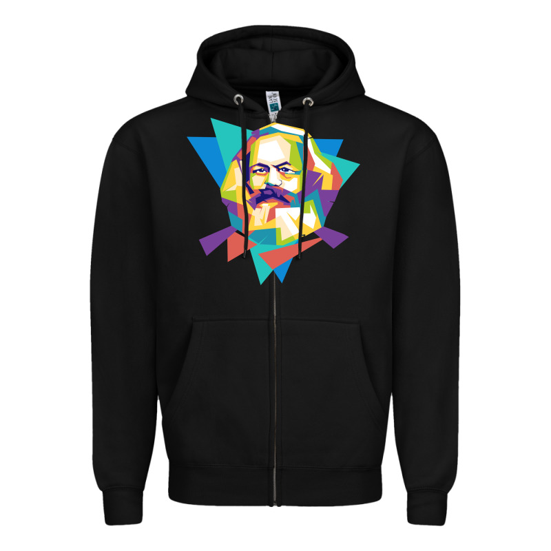 Karl Marx Get Vintage Zipper Hoodie by linhVisuals | Teevron