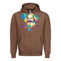 Chestnut karl marx get vintage Zipper Hoodie - linhVisuals