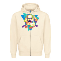 Sandshell karl marx get vintage Zipper Hoodie - linhVisuals