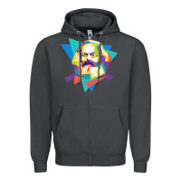 Smoke karl marx get vintage Zipper Hoodie - linhVisuals