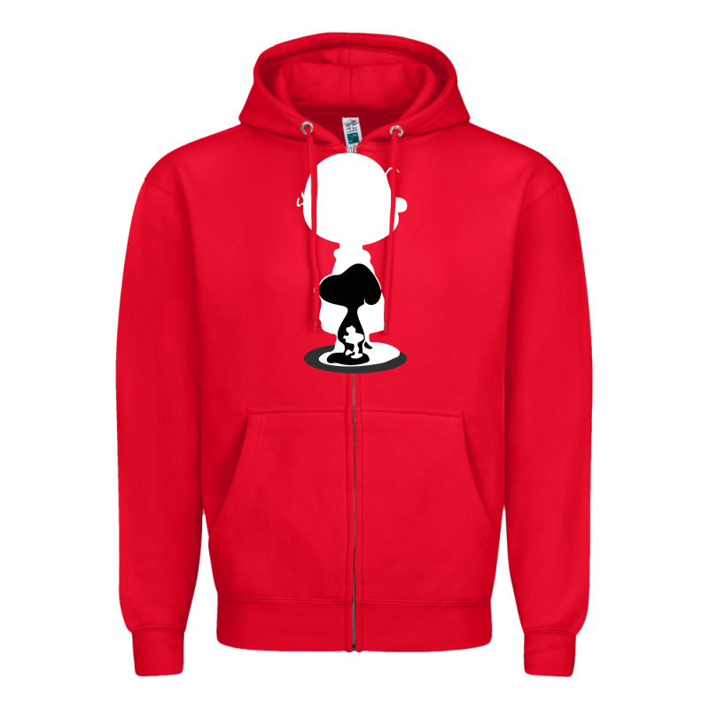 Peanuts Shadow Silhouette Zipper Hoodie by linhVisuals | Teevron