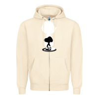 Sandshell peanuts shadow silhouette Zipper Hoodie - linhVisuals
