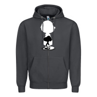 Smoke peanuts shadow silhouette Zipper Hoodie - linhVisuals