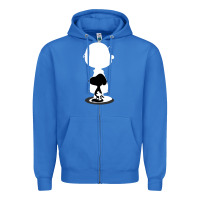 True Royal peanuts shadow silhouette Zipper Hoodie - linhVisuals