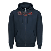 Navy blackfoot Zipper Hoodie - linhVisuals