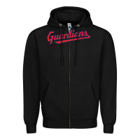 Black GUARDIANS Zipper Hoodie - linhVisuals