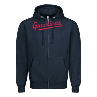 Navy GUARDIANS Zipper Hoodie - linhVisuals