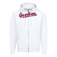 White GUARDIANS Zipper Hoodie - linhVisuals