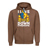Chestnut down syndrome awareness month special needs love Zipper Hoodie - linhVisuals