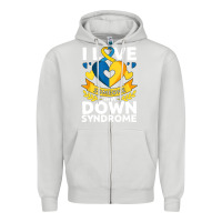 Dove Grey down syndrome awareness month special needs love Zipper Hoodie - linhVisuals
