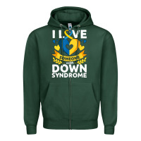 Sports Green down syndrome awareness month special needs love Zipper Hoodie - linhVisuals
