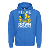 True Royal down syndrome awareness month special needs love Zipper Hoodie - linhVisuals