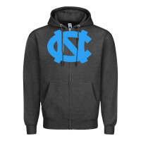 Charcoal Heather north carolina Zipper Hoodie - linhVisuals