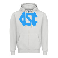 Dove Grey north carolina Zipper Hoodie - linhVisuals
