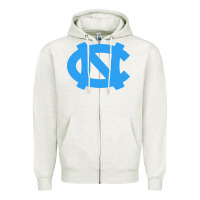 Oatmeal Heather north carolina Zipper Hoodie - linhVisuals