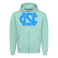 Seafoam north carolina Zipper Hoodie - linhVisuals