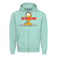 Seafoam garfiel Zipper Hoodie - linhVisuals
