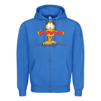 True Royal garfiel Zipper Hoodie - linhVisuals
