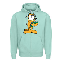 Seafoam garfiel Zipper Hoodie - linhVisuals
