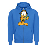 True Royal garfiel Zipper Hoodie - linhVisuals