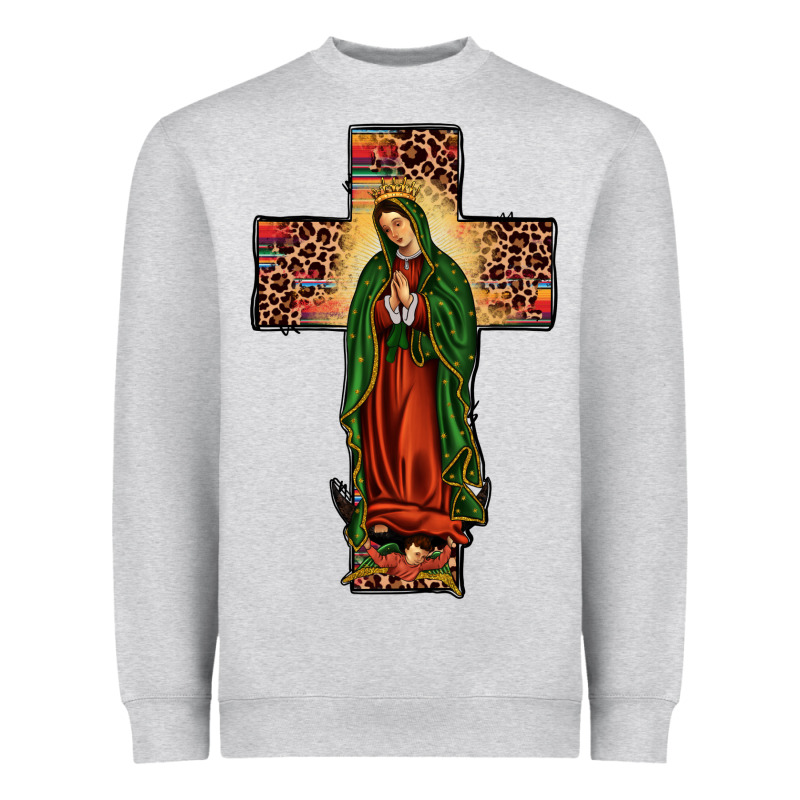 Our Lady Of Guadalupe Cros Heavyweight Sweatshirt by JahusDesignShop | Teevron