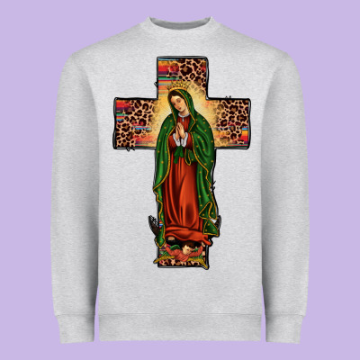 Our Lady Of Guadalupe Cros Heavyweight Sweatshirt Designed By Jahusdesignshop