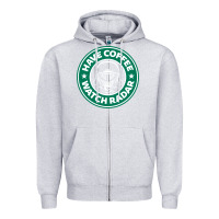 Heather Grey have coffee, watch radar new Zipper Hoodie - linhVisuals