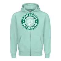 Seafoam have coffee, watch radar new Zipper Hoodie - linhVisuals