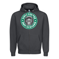 Smoke have coffee, watch radar new Zipper Hoodie - linhVisuals