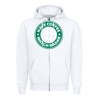 White have coffee, watch radar new Zipper Hoodie - linhVisuals
