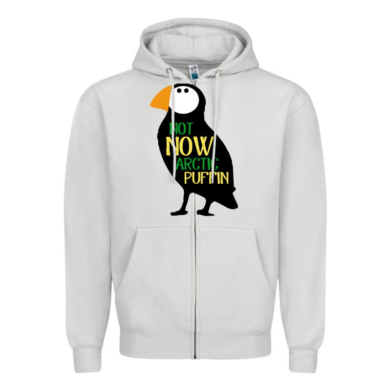 Not Now Arctic Puffin! ,  Not Now Arctic Puffin Zipper Hoodie by linhVisuals | Teevron