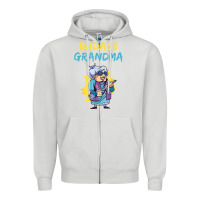 Dove Grey badass grandma family mother grandma t shirt Zipper Hoodie - linhVisuals