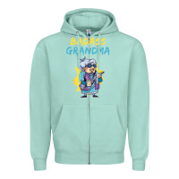 Seafoam badass grandma family mother grandma t shirt Zipper Hoodie - linhVisuals