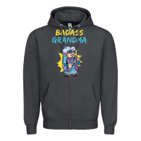 Smoke badass grandma family mother grandma t shirt Zipper Hoodie - linhVisuals