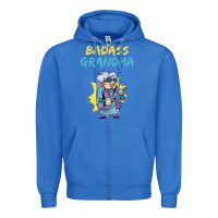 Badass Grandma Family Mother Grandma T Shirt Zipper Hoodie | Teevron