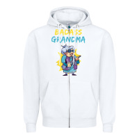 White badass grandma family mother grandma t shirt Zipper Hoodie - linhVisuals
