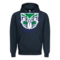 Navy suitable-new-zealand-warriors-pen Zipper Hoodie - linhVisuals
