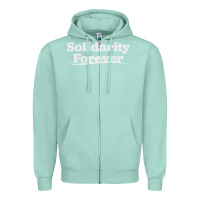 Seafoam solidarity forever Zipper Hoodie - linhVisuals