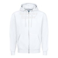 White solidarity forever Zipper Hoodie - linhVisuals