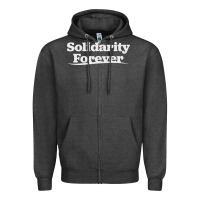 Charcoal Heather solidarity forever Zipper Hoodie - linhVisuals