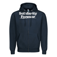 Navy solidarity forever Zipper Hoodie - linhVisuals