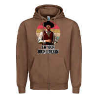 Chestnut i'm your huckleberry Zipper Hoodie - linhVisuals