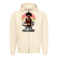 Sandshell i'm your huckleberry Zipper Hoodie - linhVisuals
