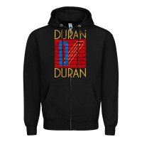 Black Dürän dürän 01 Zipper Hoodie - linhVisuals