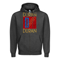 Charcoal Heather Dürän dürän 01 Zipper Hoodie - linhVisuals